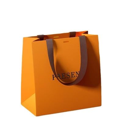 quality Pedido personalizado aceptable Boutique Shopping Bolsa De Papel con impresión de logotipo personalizado factory